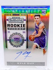 2019-20 Panini Contenders Kyle Guy RC Premium Ticket Silver Prizm Auto