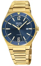 Gevril Men's 48402B High Line Swiss Automatic SW200 Exhibition Case Back Watch