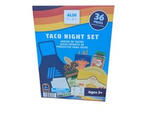 ALDI Play Taco Night Set 36 Pieces   Pretend Play Food Ages 3 