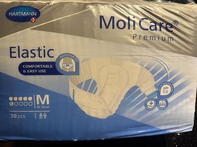 1 pack Molicare Premium Elastic Size Medium 6 D  30 counts, free shipping!