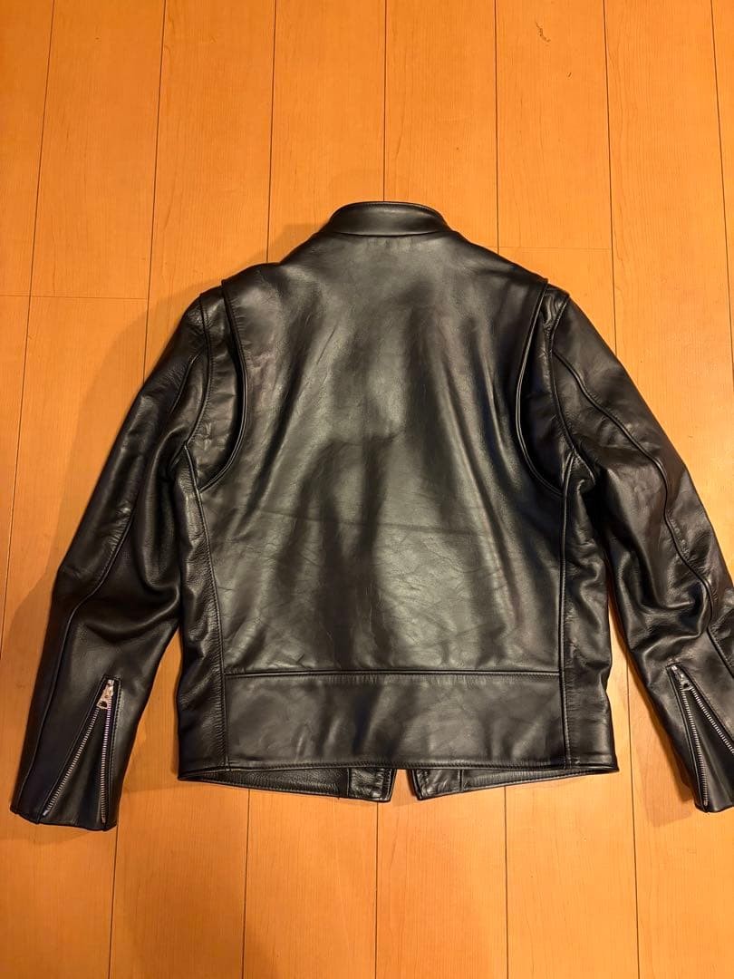 Schott XL Black Leather Single Rider Jacket Men's Vin… - Gem