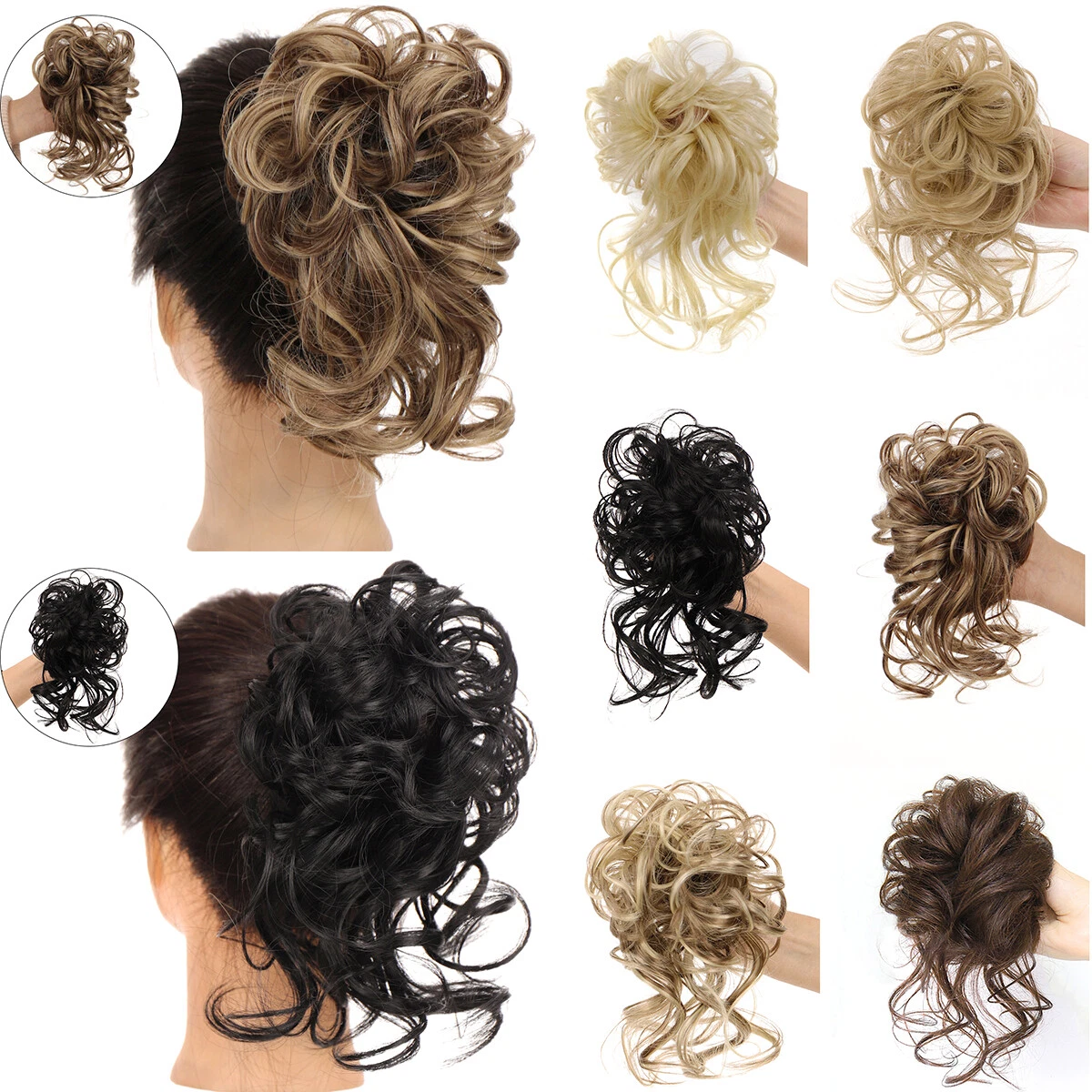 Hair pieces for women bun cheap