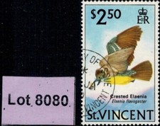 Lot 8080 - Saint Vincent – 1970 $2.50 used King George VI stamp