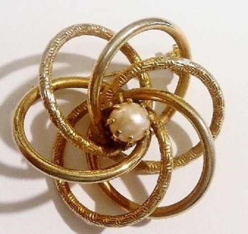 Bague perle d'eau douce blanche plaqué or femme