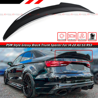 FOR 2014-20 AUDI A3 S3 RS3 8V SEDAN PSM STYLE HIGHKICK GLOSS FOR 2014-20 AUDI A3 S3 RS3 8V SEDAN PSM STYLE HIGHKICK GLOSS