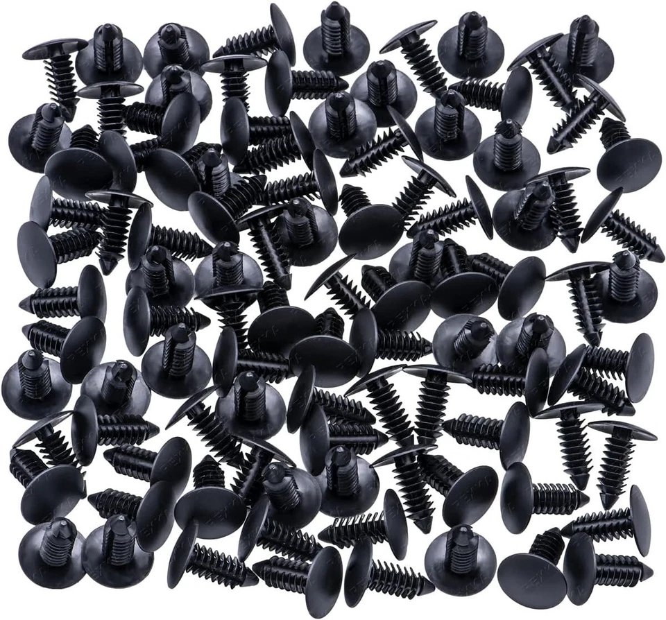 100X Bumper Fastener Clips Auto Car Hole Plastic Rivets Retainer Fender Push Pin - Image 3 of 4