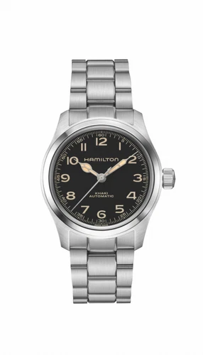 Hamilton H70405130 KHAKI FIELD MURPH 38 mm Steel Black Dial Automatic Mens Watch