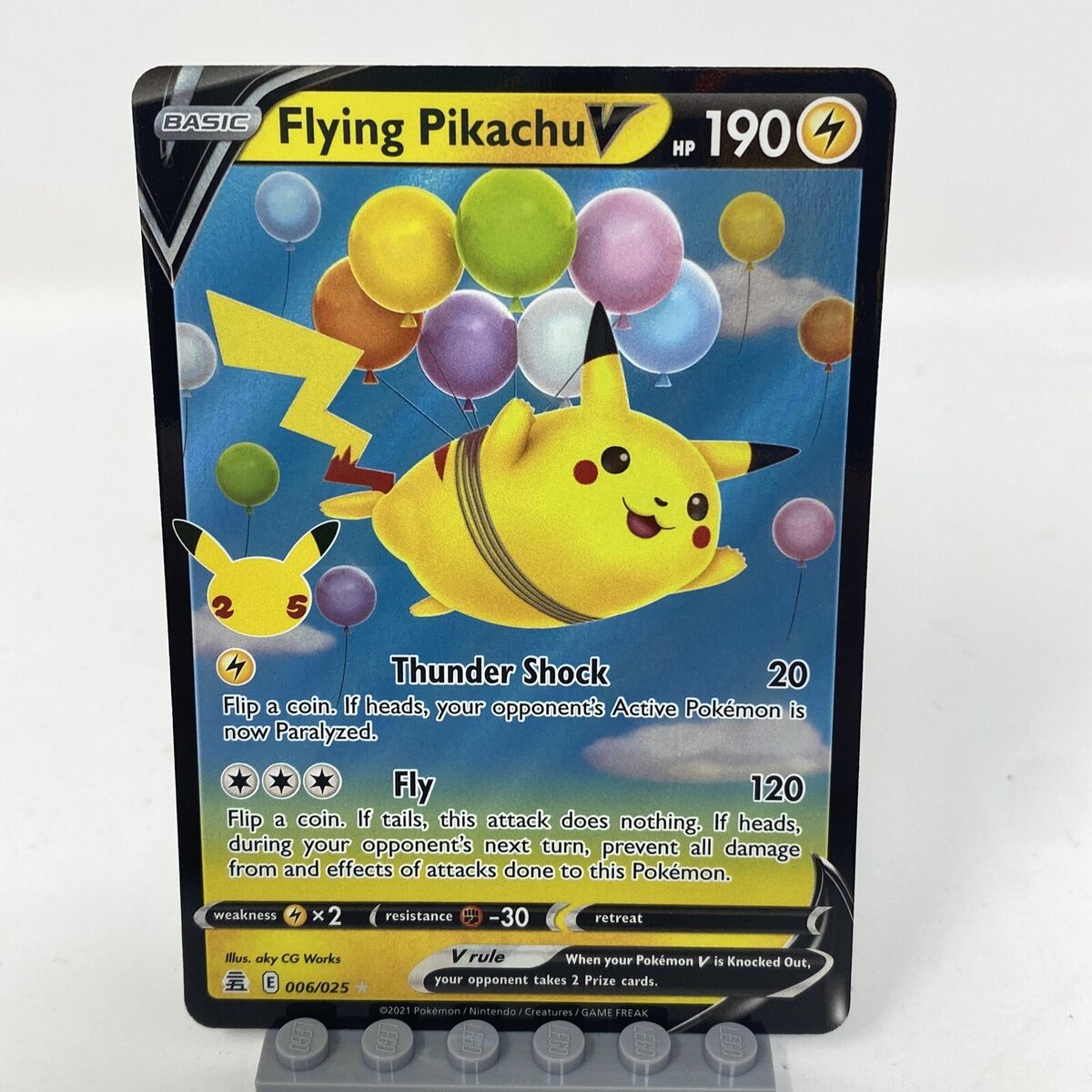 Pikachu Voador V - Flying Pikachu V - Celebrações - 006/025 - Ultra Rara -  ORIGINAL COPAG POKÉMON TCG - Português