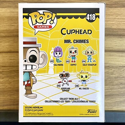Mr. Chimes Funko Pop! #418 Games Cuphead GameStop Exclusive Brand