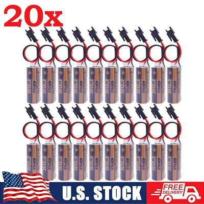 US 20X FUJI FDK CR8.LHC 17450 3V CR8-LHC Battery for Toto Flush Valve with Plug