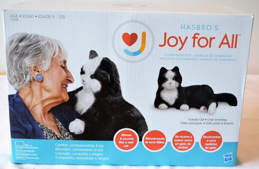 Joy For All -Black & White Robotic Comfort & Companion Cat for People Ages 5-105 Sprzedaż krajowa