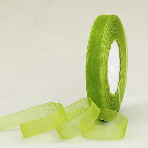 50 Yards 13mm Organza Sheer Applique Polyester Sewing Ribbon Sew Supplies DIY - Picture 7 of 23