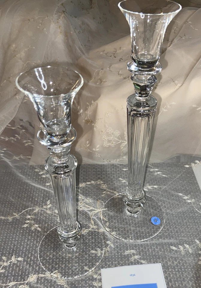 Theresienthal Germany Candlesticks 2- Pieces 9-3/4” X 3-1/2” & 11-1/2” X 4” - Image 4 of 4