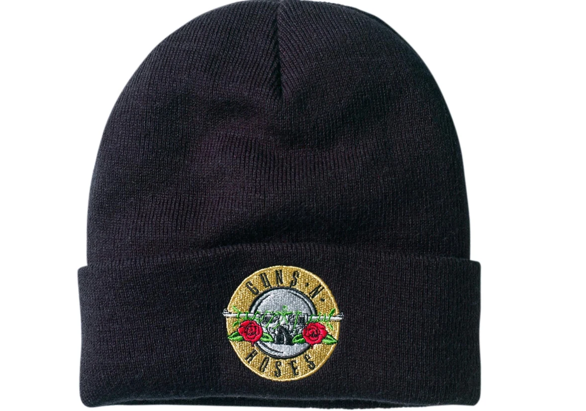 Amplified Cuff Beanie Guns N Roses "Bullet Logo" New Black