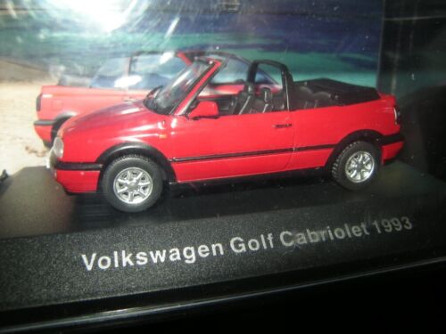 1:43 Ixo / Altaya VW Serie VW Golf III Cabrio 1993 red/rot in VP - Afbeelding 1 van 1