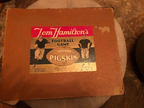 Vintage 1935 Tom Hamilton's Pigskin Football Board Game Parker Brothers