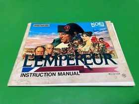 L'Empereur Nintendo NES Manual Lempereur Instruction Booklet