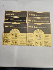 45 RPM 7" RECORD SLEEVES CO. SLEEVE 6 PACK SEE PHOTOS - Decca SLV125