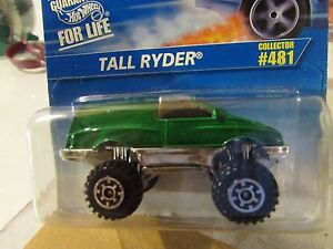 1996 Hot Wheels Tall Ryder #481 Green