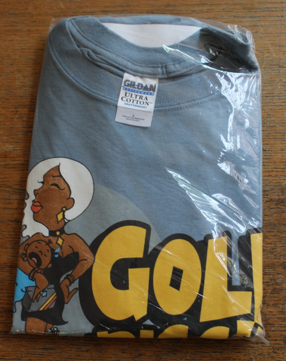 DEADSTOCK Original T-shirt LARGE KANYE WEST Late Registration Gold