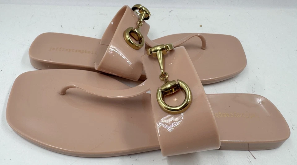 Sandalias sin cordones informales Jeffrey Campbell A Lil Bit para mujer 9 desnudas Foto 2 de 4