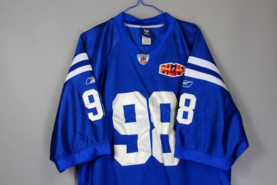 MATHIS #98 JERSEY INDIANAPOLIS COLTS REEBOK BLUE MENS FOOTBALL