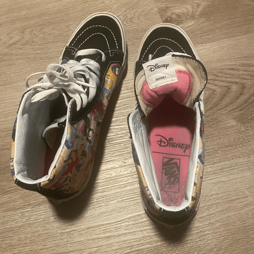 Vans X Disney Sk8 Hi Slim Princess Sneakers Limited Edition Vans x Disney SK8 Princess Sneakers | eBay main image 2
