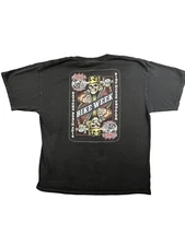 Daytona Beach, Florida Bike Week Mens XL Poker Biker Skeleton Hot Leathers Shirt