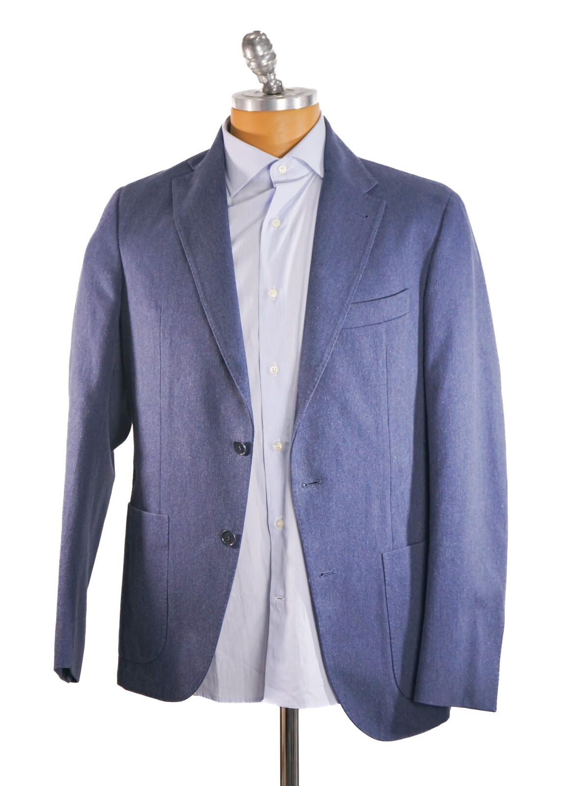 New 5200,00 $ LORO PIANA Blue  Suit Size 46 Us 56 Eu (LPA1) image 2