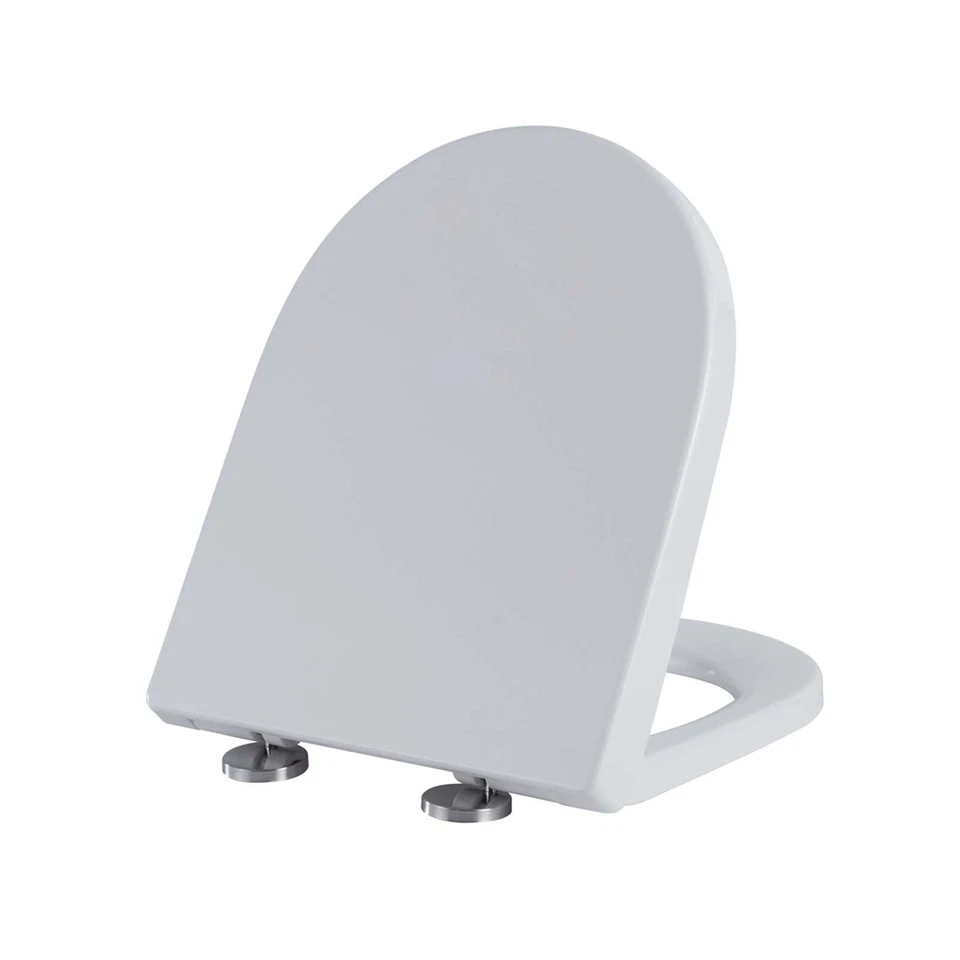 SORRENTO BATHROOMS Round toilet seat Close Coupled Soft Close Toilet Seat Quick Release UF Material