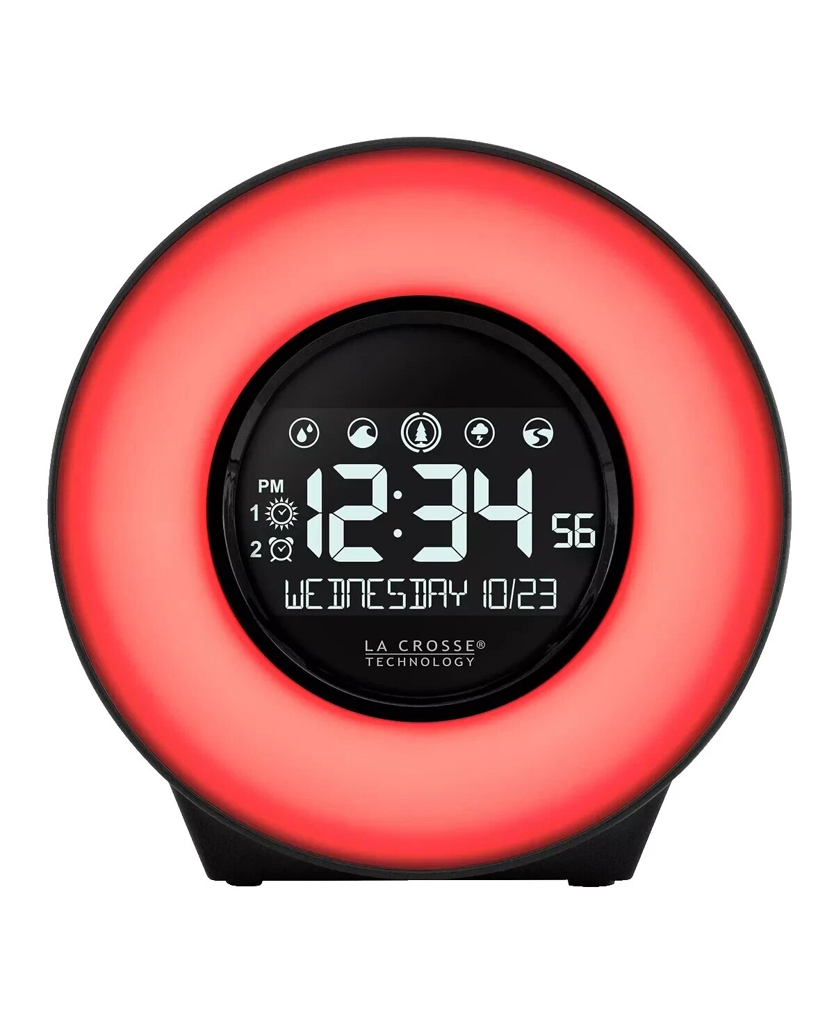 Relojes despertadores de Negro de la naturaleza y Radio Reloj