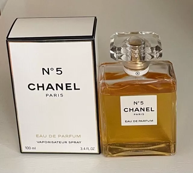  No. 5 by Chanel for Women, Eau De Parfum Spray, 3.4