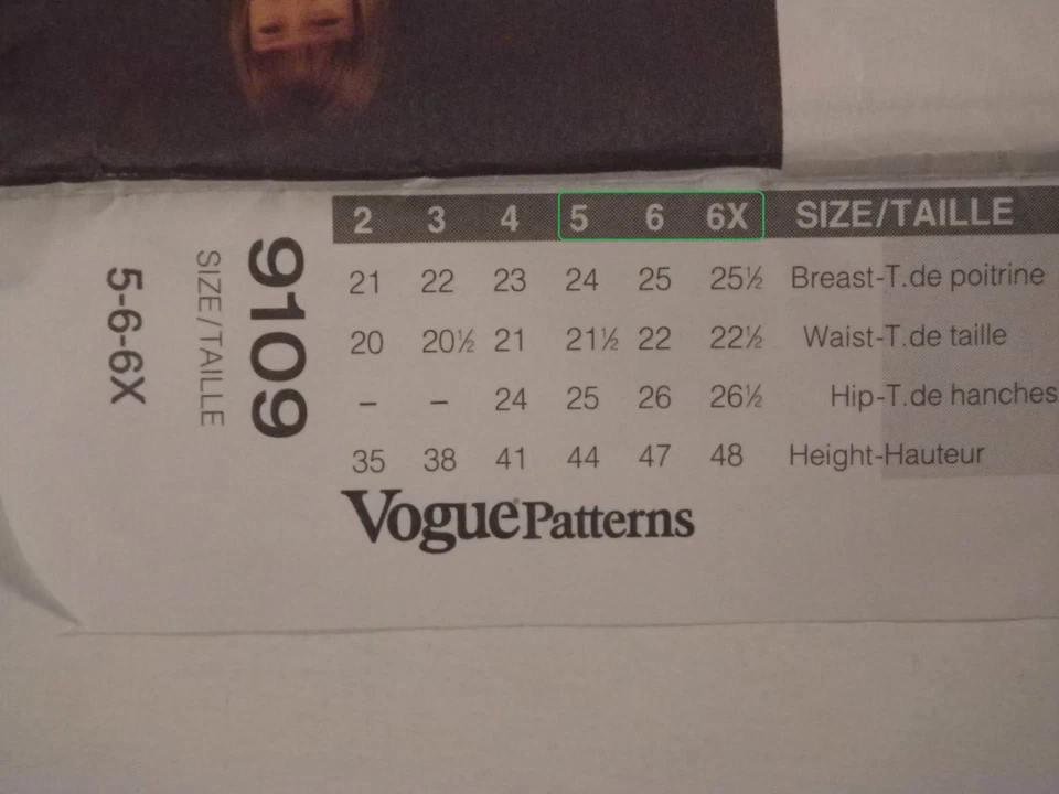 V-9109 Boy Girl Top Shorts Pants Pajamas Robe Sewing Pattern Vogue Size 5-6-6X - Image 4 of 4