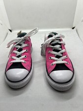 Converse All Star Double Tongue Low Top Girl Sneakers Pink Sz 2 Floral 654226F