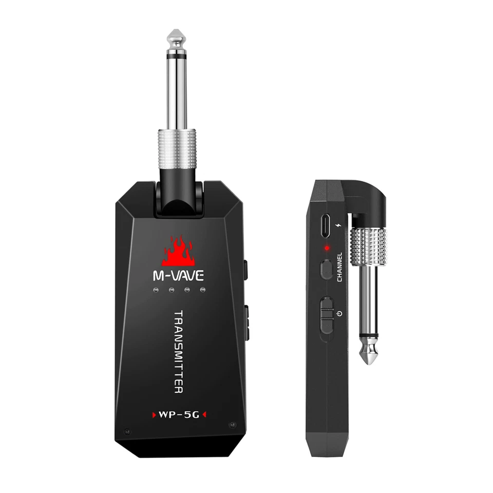 M-VAVE 5.8G Wireless Guitar System Rechargeable Audio Transmitter Receiver P3N4 - Image 2 of 4