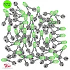 Fish WOW! Fishing Double Bells Alert Clips Bait Lure Bite Alarm Glow in dark lot