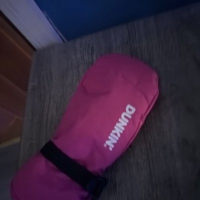 Official Dunkin  Donuts 2026 Pink Iced Coffee Mitten Glove + Tote   As Pictured