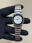 VINTAGE SEIKO 5 7S26-O34O RAILWAY TIME MENS AUTOMATIC STAINLESS STEEL WATCH