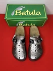 Birkenstock Betula Rocko Pewter Studded Leather Clog Mule Slides L10 M8 Narrow