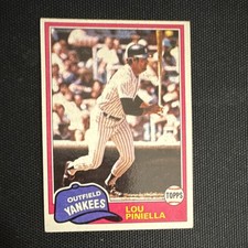 Topps Lou Piniella New York Yankees #724 Vintage Baseball Sports Trading Card