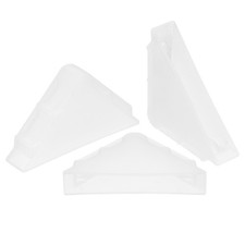 20Pcs Corner Protectors 10x65mm Plastic Triangle Corner Guards Cushion, White