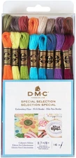 DMC F25CM16  Embroidery Floss Pack 8.7yd 16/Pkg-New Colors