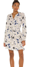Free People Women's Lighten Up Mini Dress Tea Combo Floral Size Small - NWT