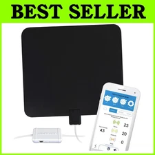 FlatWave Amped Pro HDTV Antenna with Bluetooth Signal Meter