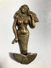 SPI Mermaid - Cast Metal - Wall Hook Coat Hanger Towel Rack 6” Long