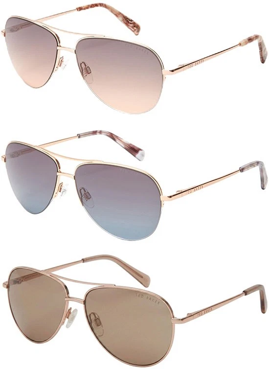 Ted Baker Classic Black Aviator Women\'s Sunglasses - New No Case or SCRATCHES Ted Baker TWS230 Polarized Sunglasses | Costco main image 2