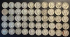 50 Coin Mercury Dime Lot 90% Silver $5 Face Winged Liberty Roll