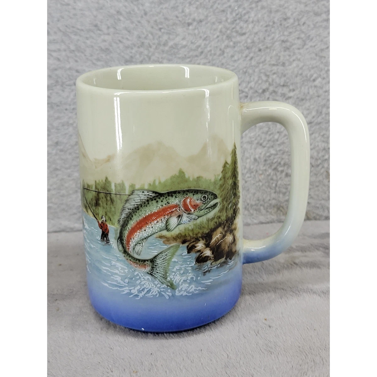 Fly Fishing Coffee Mug In Collectible Mugs & Cups for sale | eBay