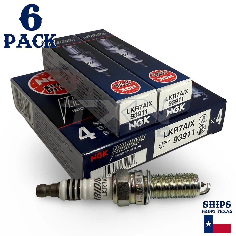 6 Pack NGK Iridium IX Spark Plugs 2008 for Dodge Sprinter 2500 V6 3.5L - Image 2 of 3