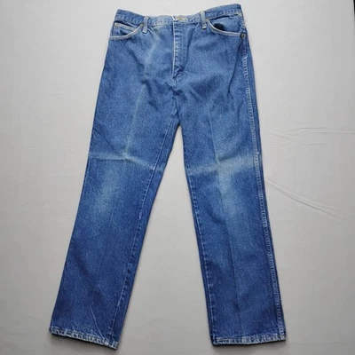 Rustler Mens Regular Fit Straight Leg Blue Denim Jeans Made in USA 36x32 87655PW - Image 1 of 4